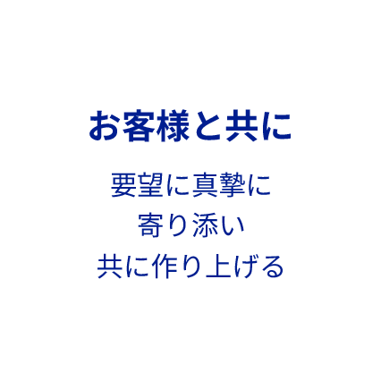 お客様と共に